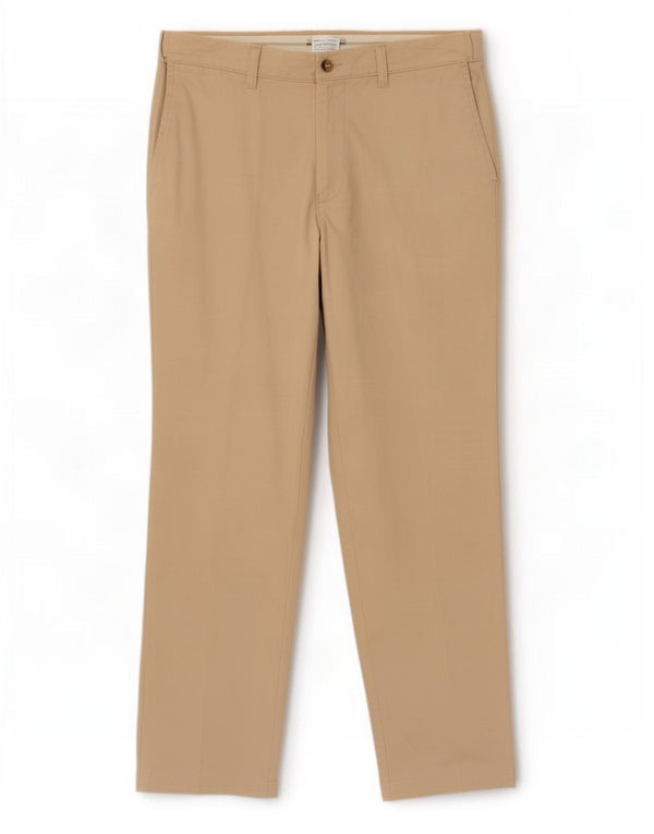Marks & Spencer Mens Regular Chino Trousers W34 L31 Beige Cotton