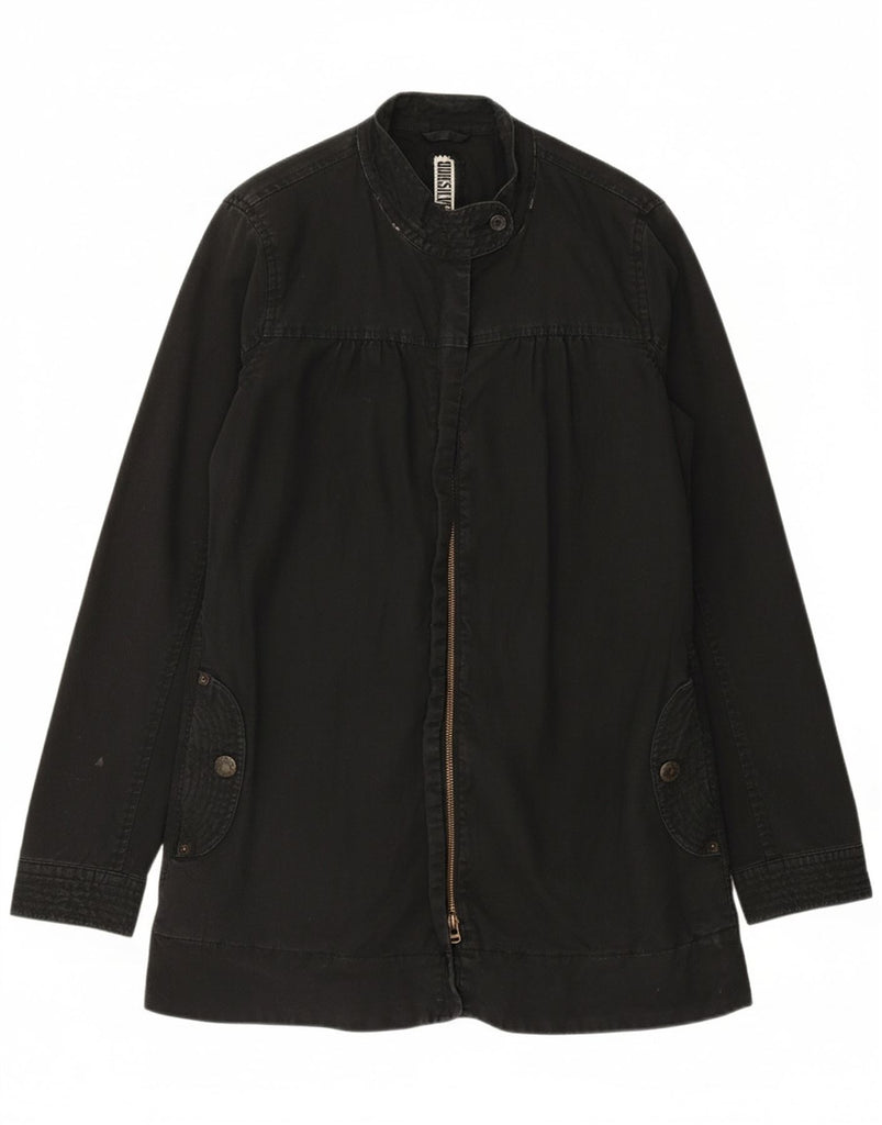 QUIKSILVER Womens Bomber Jacket UK 14 Medium Black Cotton Vintage Quiksilver and Second-Hand Quiksilver from Messina Hembry 