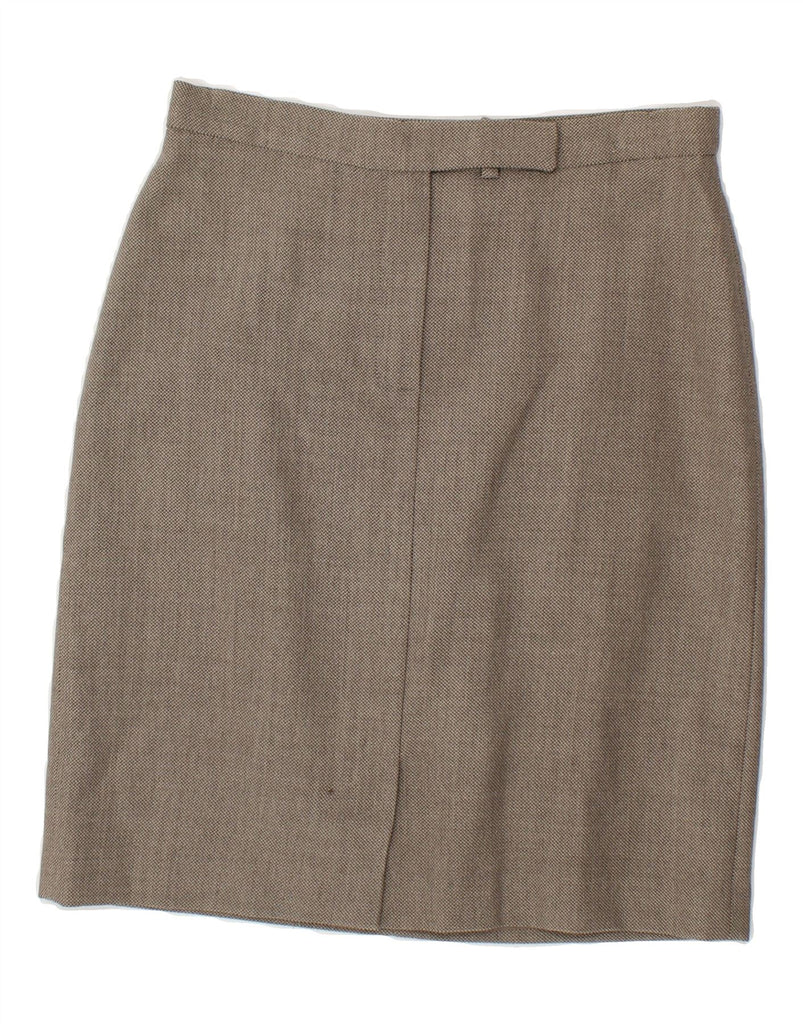 MARELLA Womens Pencil Skirt UK 10 Small W26  Grey Wool | Vintage Marella | Thrift | Second-Hand Marella | Used Clothing | Messina Hembry 