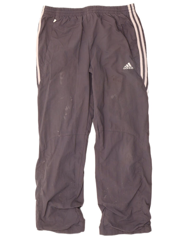 Adidas Mens Tracksuit Trousers Medium  Grey Polyamide
