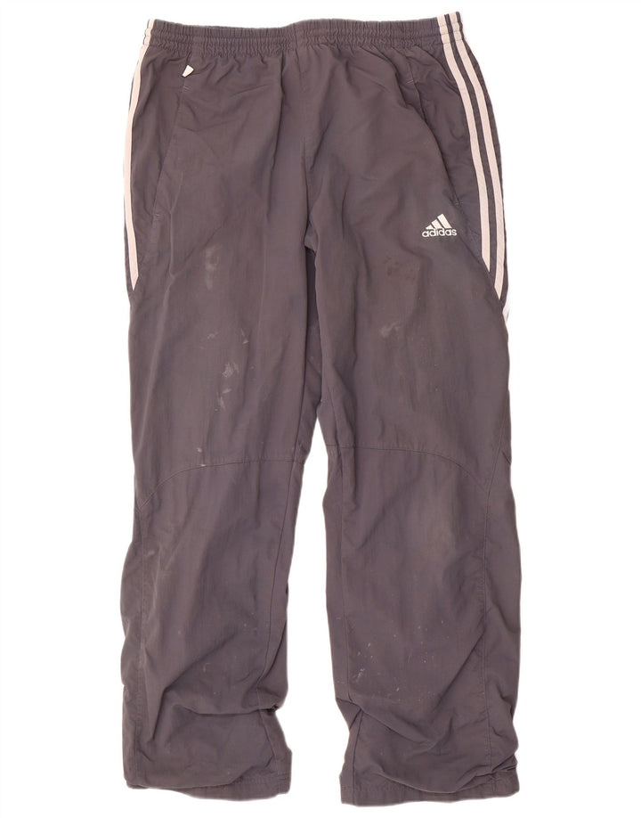 Adidas Mens Tracksuit Trousers Medium  Grey Polyamide