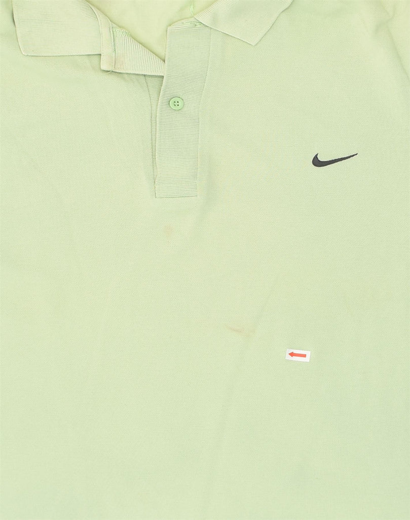 NIKE Mens Polo Shirt Medium Green Cotton | Vintage Nike | Thrift | Second-Hand Nike | Used Clothing | Messina Hembry 