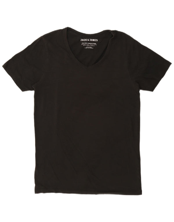 Jack & Jones Mens T-Shirt Top Large Black