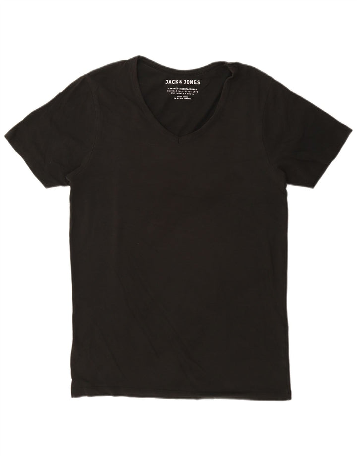 Jack & Jones Mens T-Shirt Top Large Black