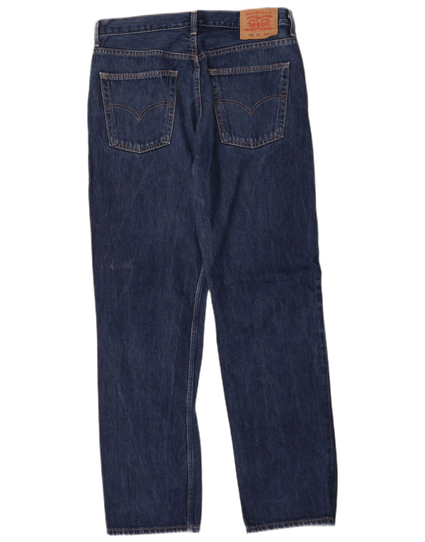 Levi's Mens 582 Straight Jeans W36 L34 Navy Blue Cotton