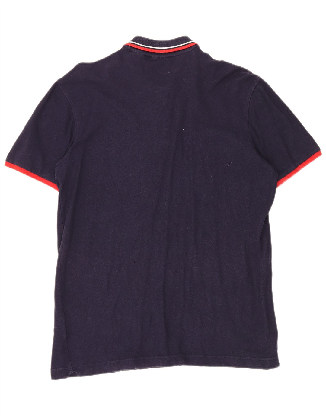 FILA Mens Polo Shirt Medium Navy Blue Cotton