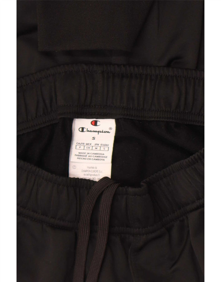 Champion Mens Tracksuit Trousers Joggers Small  Black Polyester