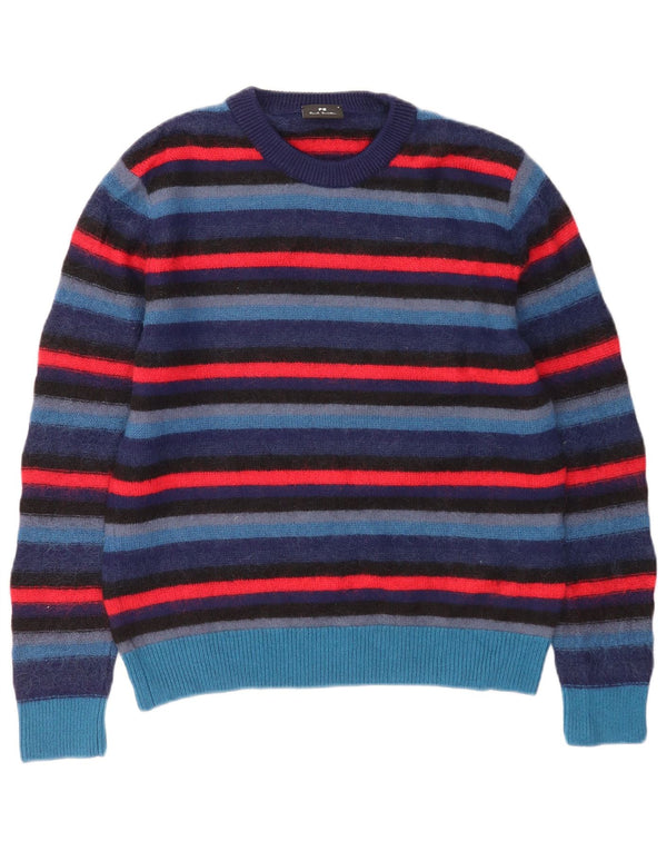 Paul Smith Womens Crew Neck Jumper Sweater UK 10 Small Multicoloured