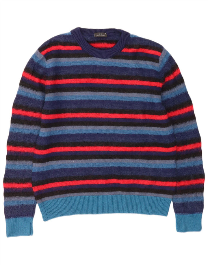 Paul Smith Womens Crew Neck Jumper Sweater UK 10 Small Multicoloured