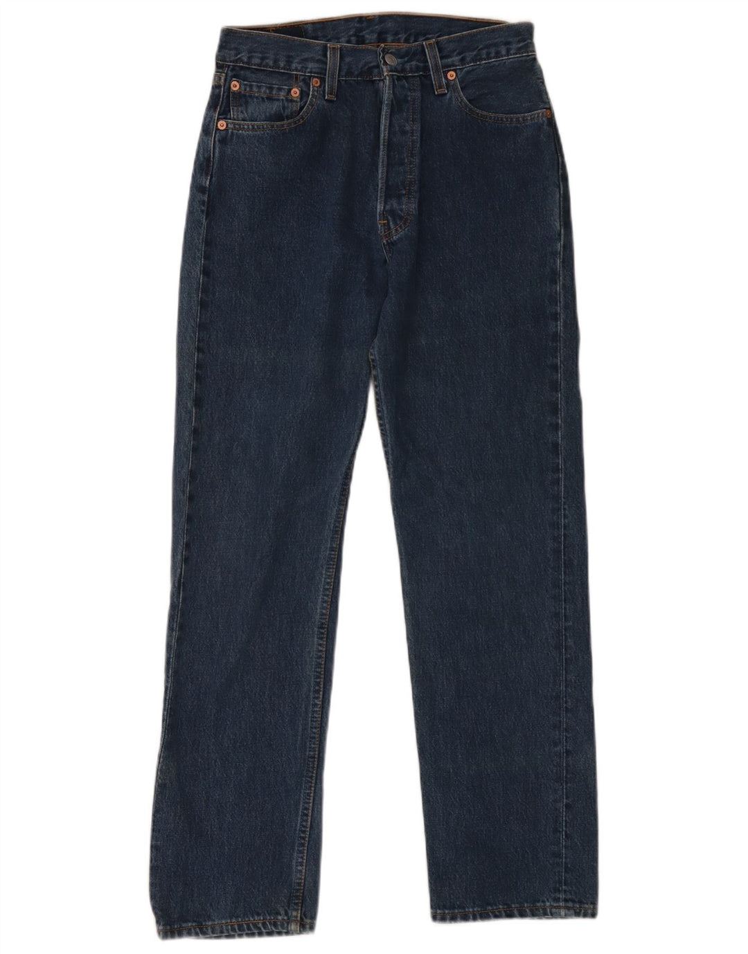 Levi's Mens 501 Straight Jeans W30 L30 Navy Blue