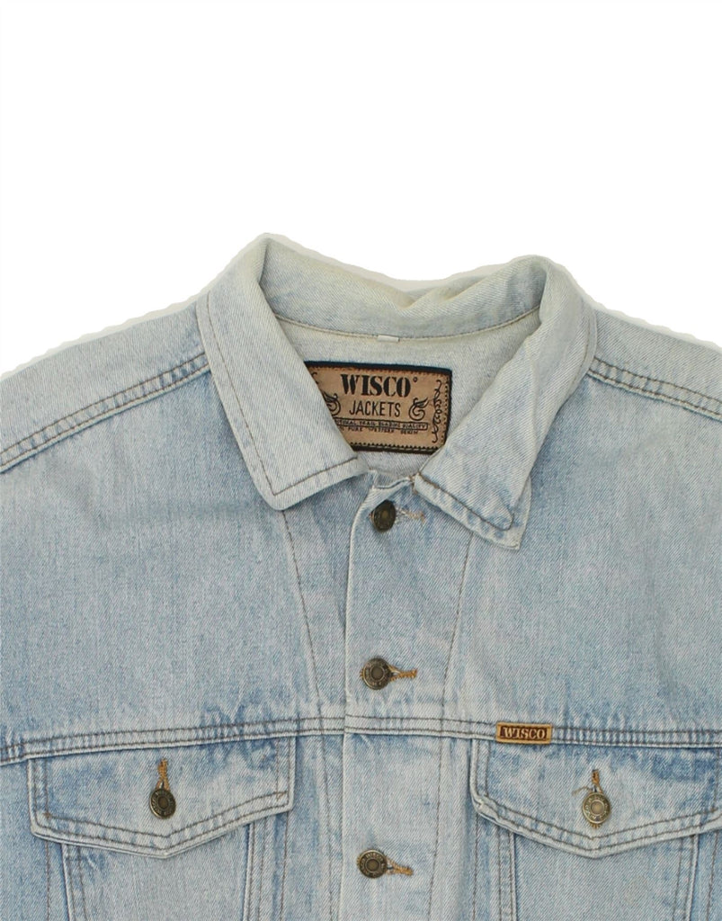 VINTAGE Mens Denim Jacket UK 42 XL Blue Cotton Vintage Vintage and Second-Hand Vintage from Messina Hembry 