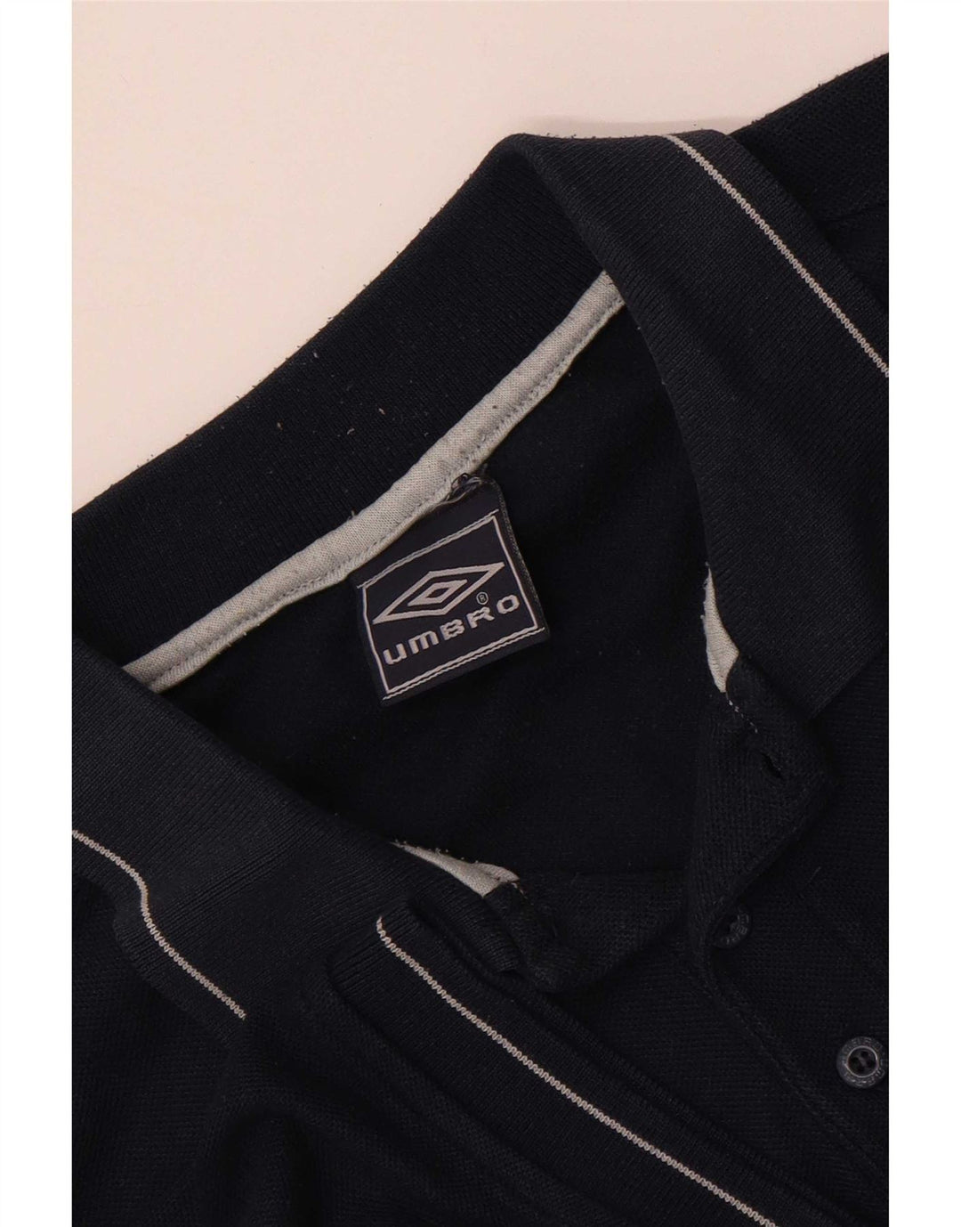 Umbro Mens Polo Shirt XL Navy Blue Polyester