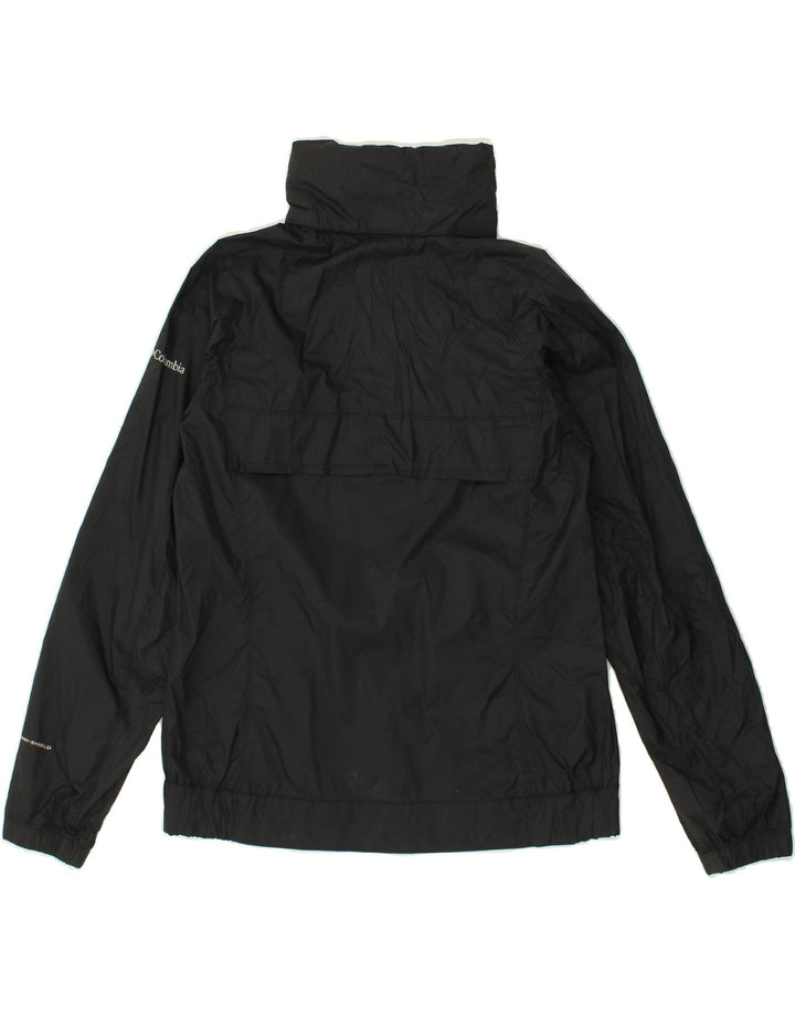 COLUMBIA Womens Rain Jacket UK 12 Medium Black Polyamide Vintage Columbia and Second-Hand Columbia from Messina Hembry 