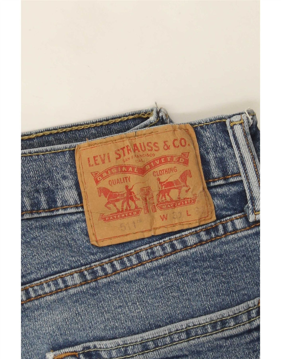 Levi's Mens 511 Slim Jeans W31 L32 Blue Cotton