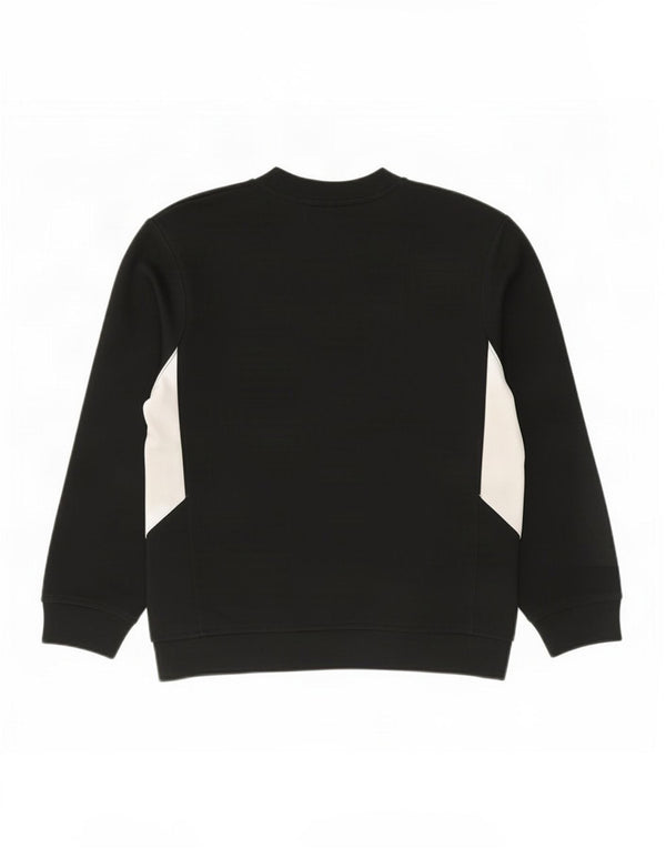 Nike Boys Sweatshirt Jumper 10-11 Years Medium Black Colourblock Polyester