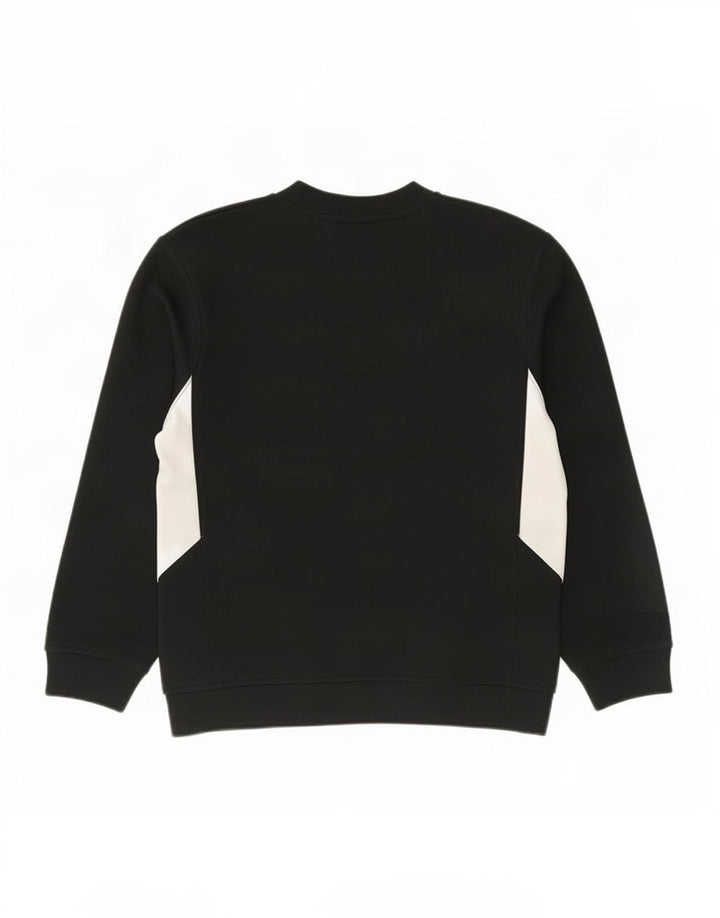 Nike Boys Sweatshirt Jumper 10-11 Years Medium Black Colourblock Polyester