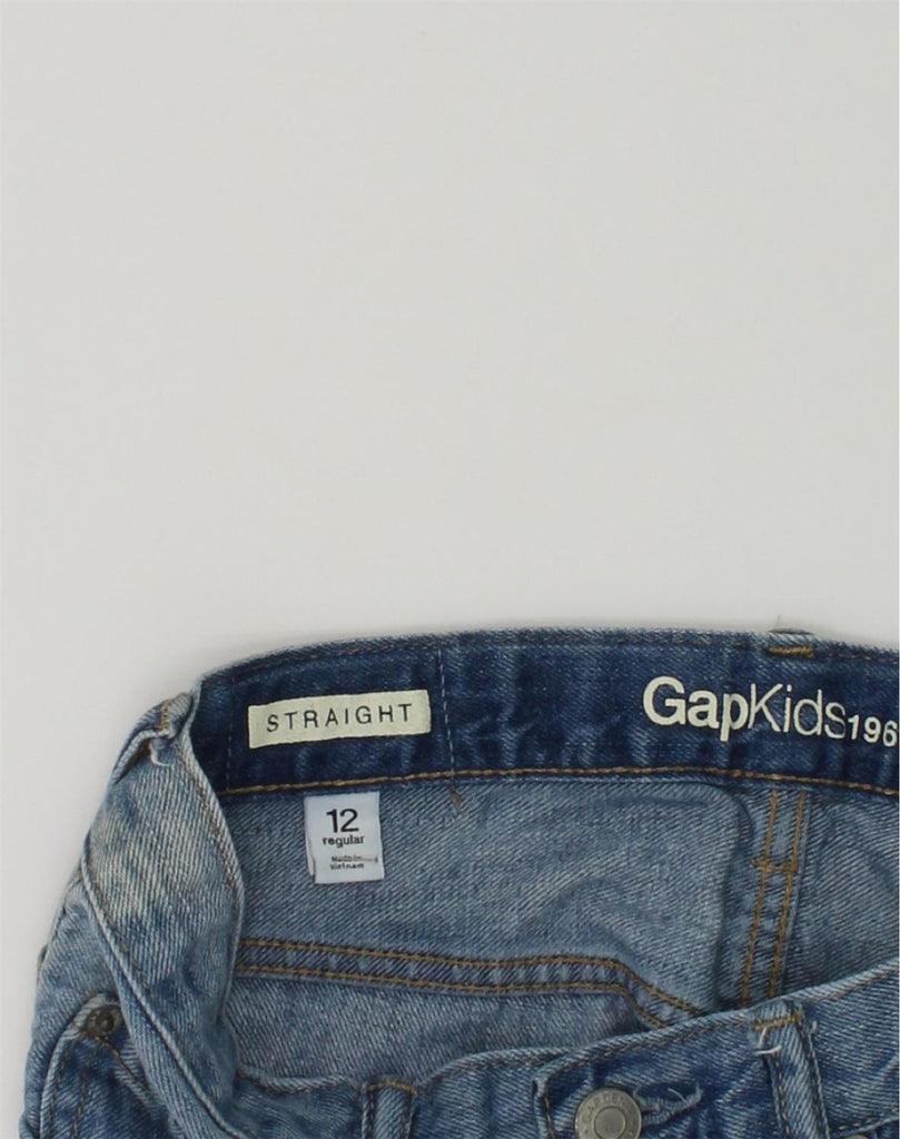 GAP Boys Distressed Straight Jeans 11-12 Years W26 L28  Blue Cotton | Vintage Gap | Thrift | Second-Hand Gap | Used Clothing | Messina Hembry 