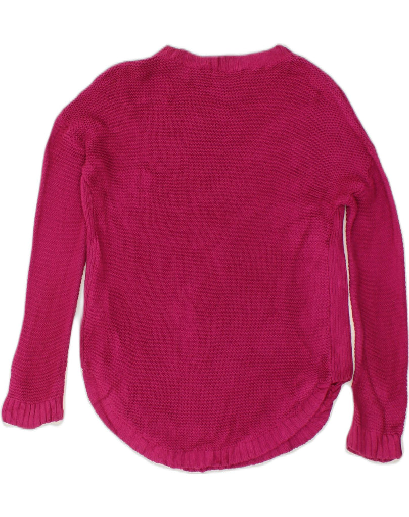 RALPH LAUREN POLO SPORT Womens Boat Neck Jumper Sweater UK 10 Small Pink | Vintage Ralph Lauren Polo Sport | Thrift | Second-Hand Ralph Lauren Polo Sport | Used Clothing | Messina Hembry 