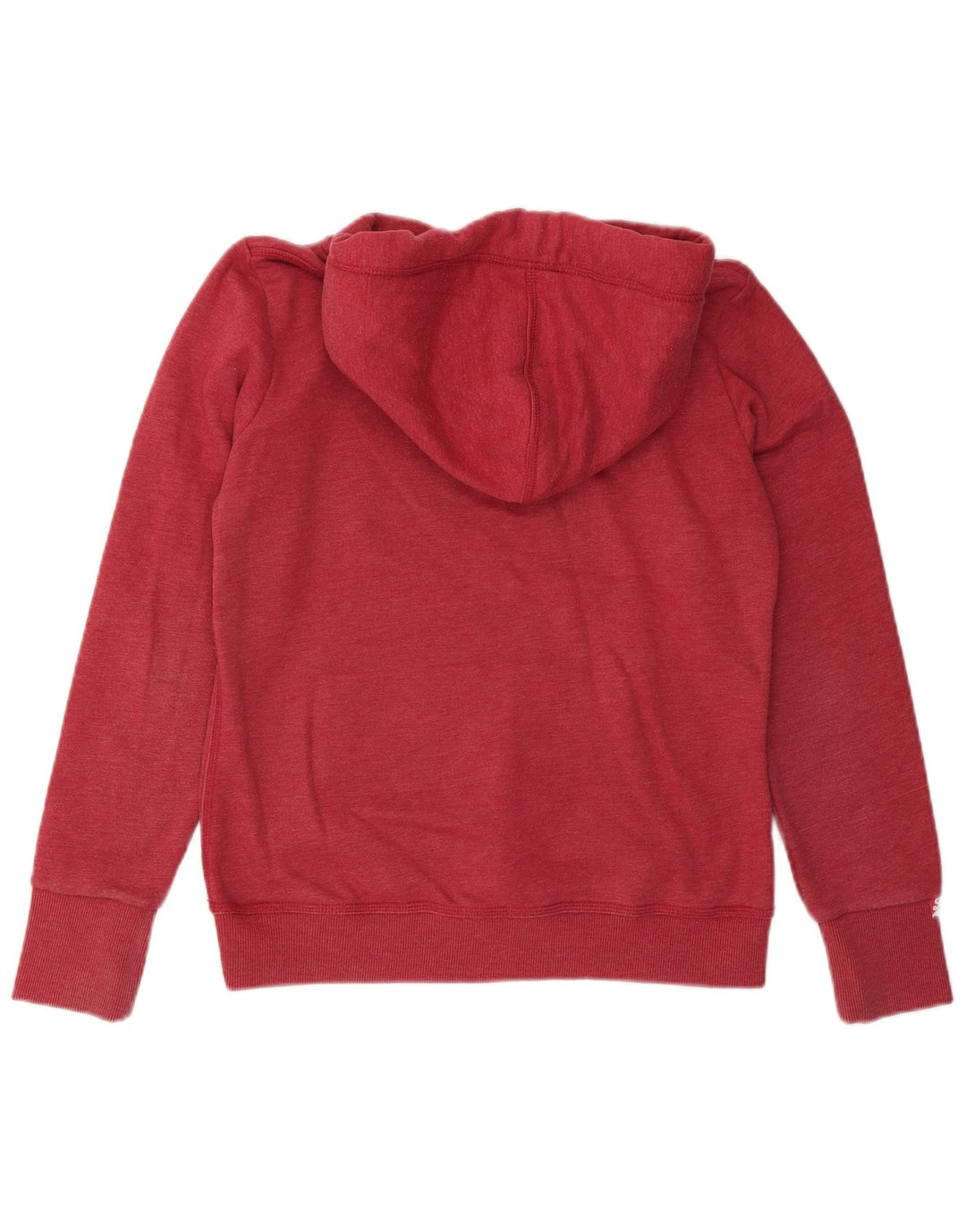 SUPERDRY Womens Graphic Hoodie Jumper UK 16 Large Red Cotton