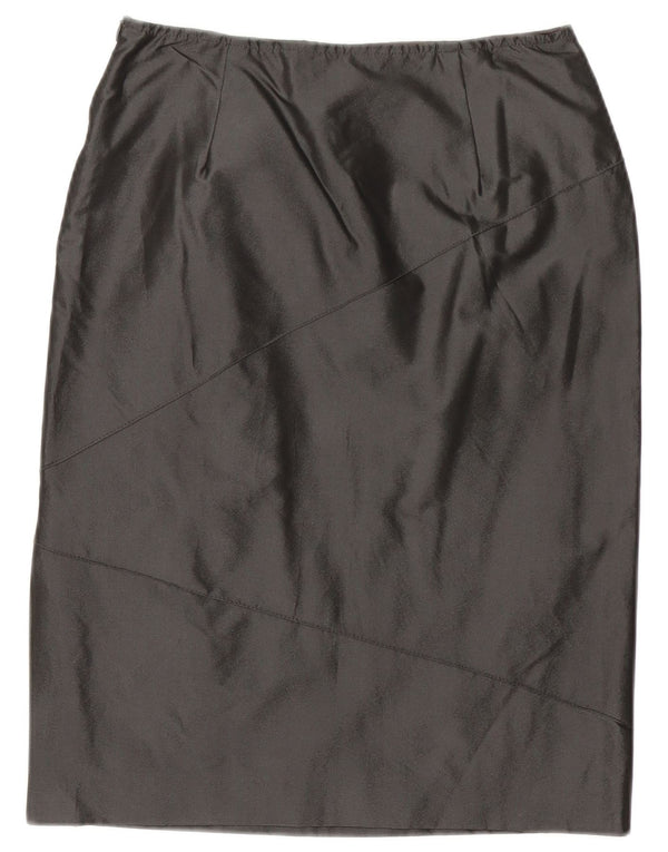 Max & Co. Womens Midi Skirt UK 10 Small W28 Black Polyester