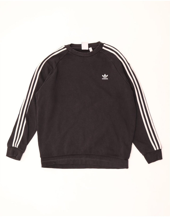 ADIDAS Mens Sweatshirt Jumper Large Black Cotton