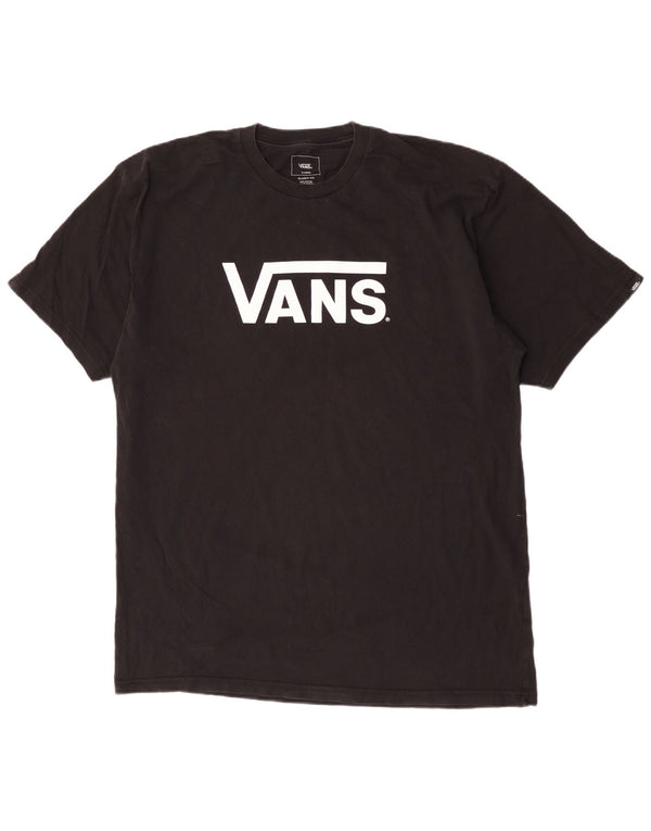 Vans Mens Classic Fit Graphic T-Shirt Top XL Black Cotton