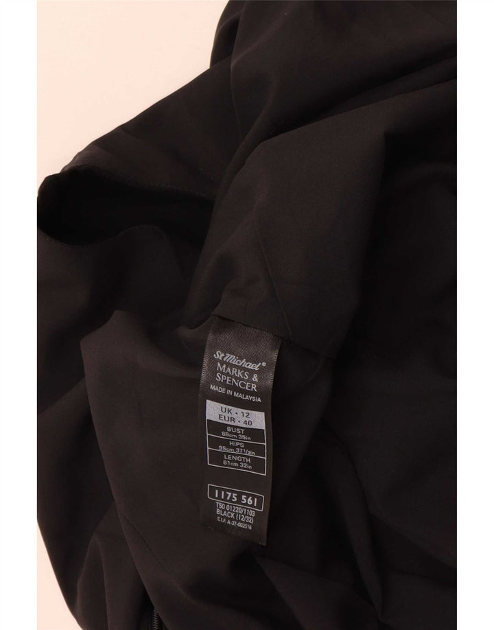Marks & Spencer Womens St. Michael Sheath Dress UK 12 Medium Black