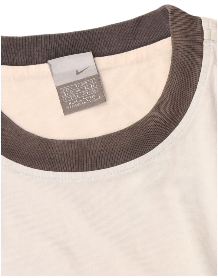 Nike Mens Graphic Vest Top UK 42/44 Large Blue Colourblock Cotton