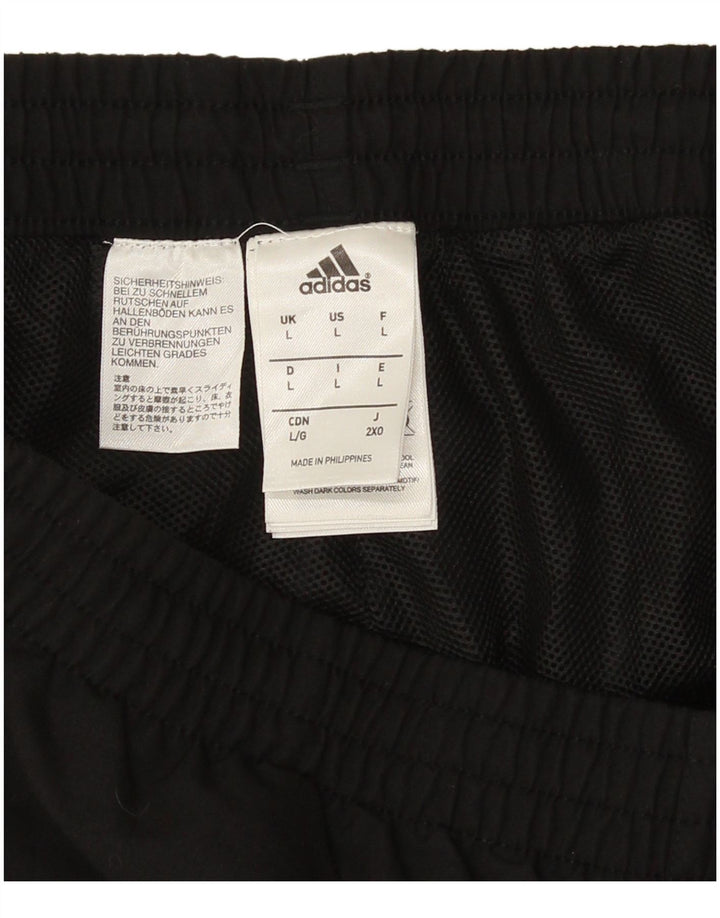 Adidas Mens Tracksuit Trousers Joggers Large  Black Polyester