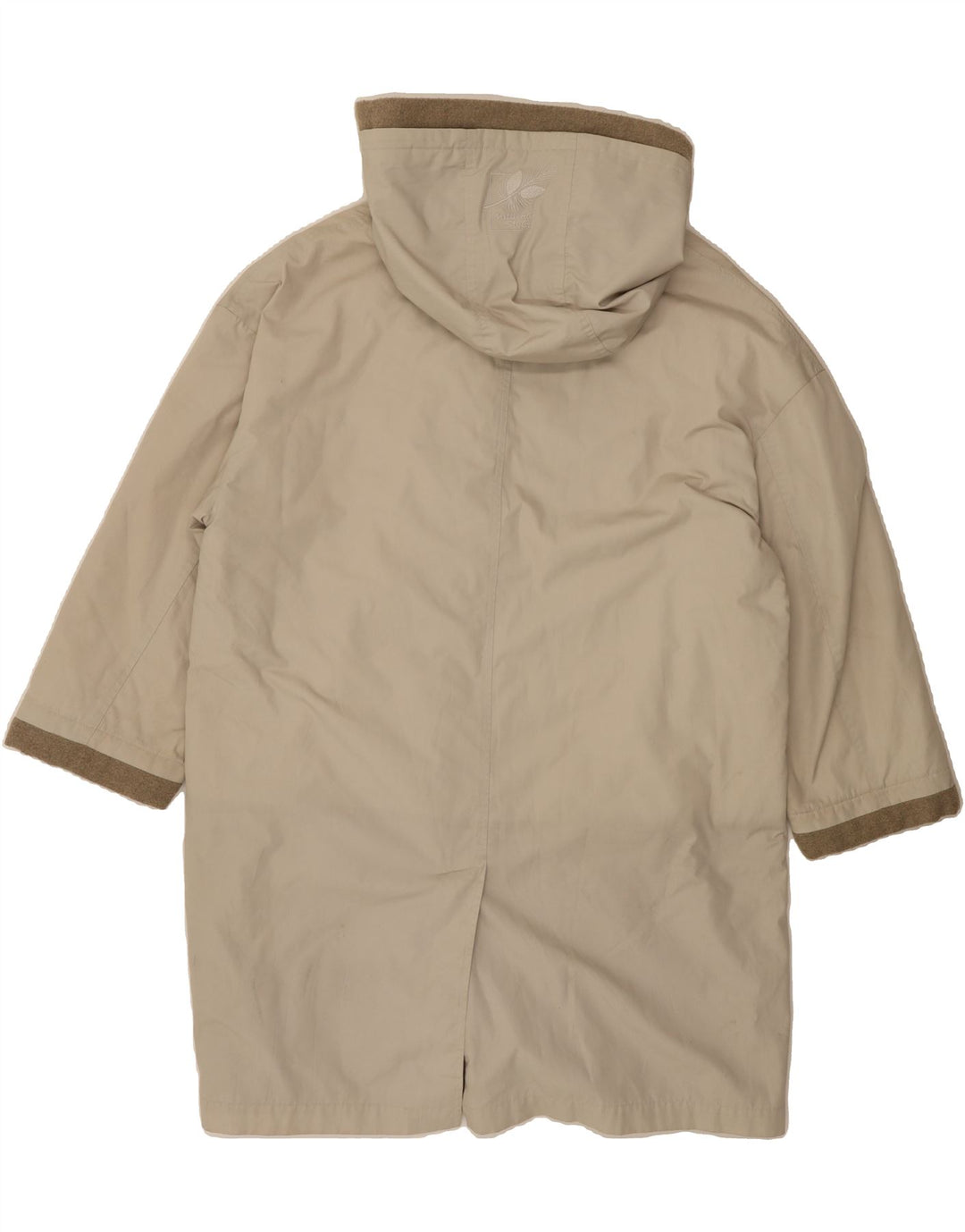INCOM Womens Hooded Overcoat IT 46 Large Beige Vintage Incom and Second-Hand Incom from Messina Hembry 