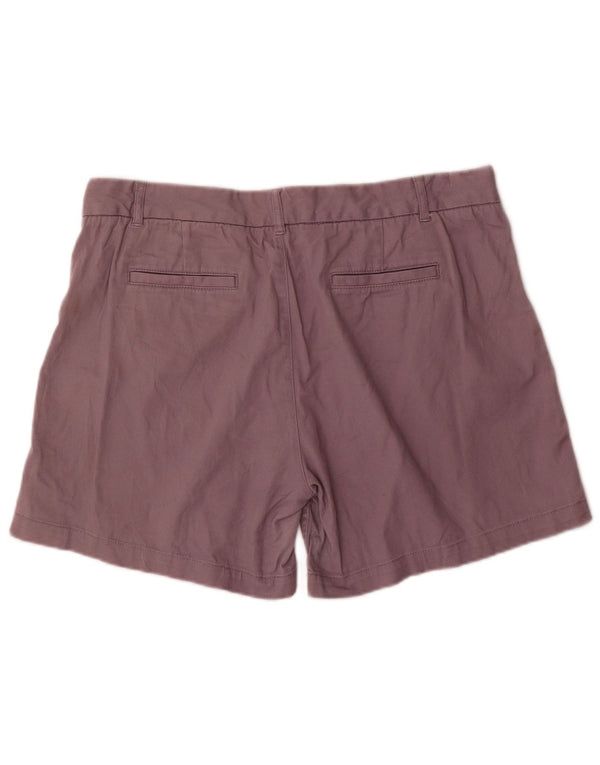 Fat Face Womens Chino Shorts UK 16 Large W36 Purple Cotton