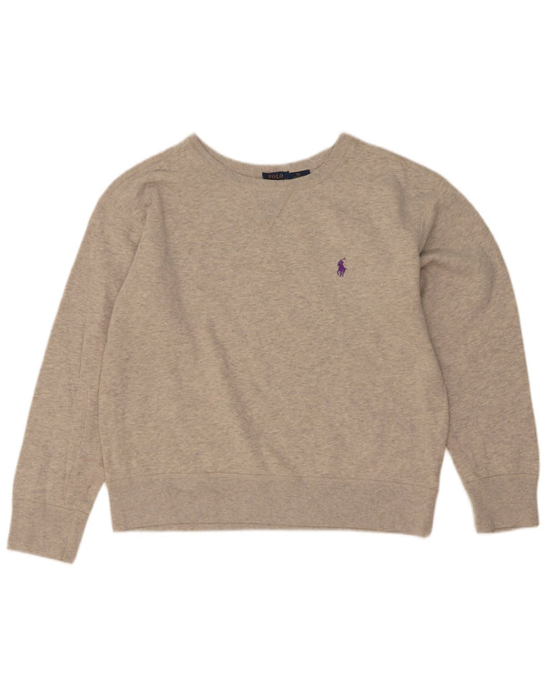 Polo Ralph Lauren Womens Sweatshirt Jumper UK 18 XL Grey Cotton