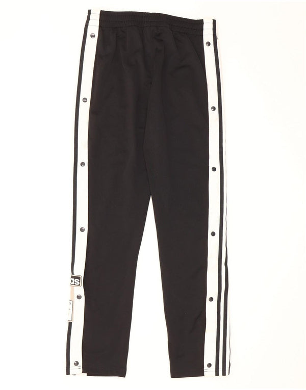 Adidas Girls Tracksuit Trousers 13-14 Years Black Colourblock Polyester