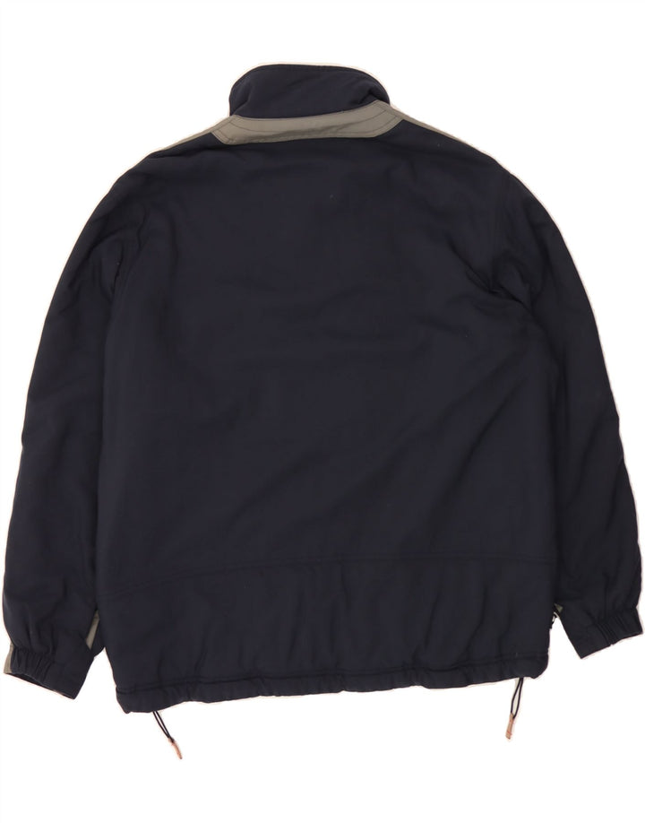 BEN SHERMAN Mens Windbreaker Jacket UK 40 Large Navy Blue Colourblock