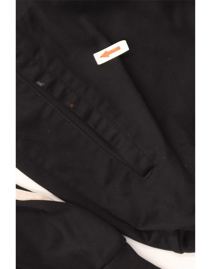 Adidas Mens Tracksuit Top Jacket UK 40/42 Medium Black Polyester