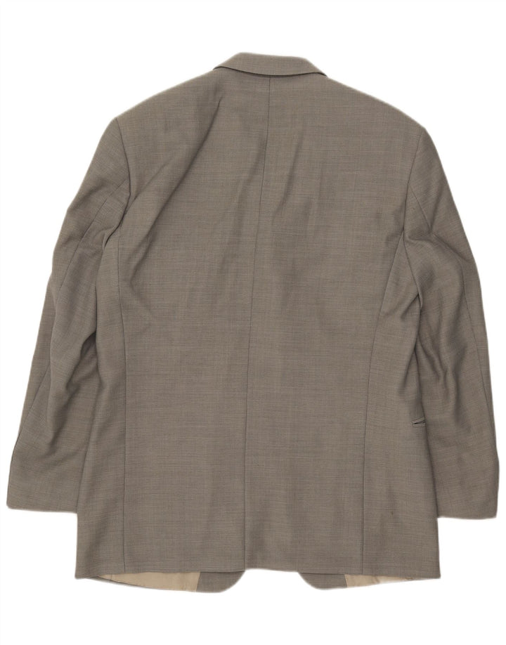 Hugo Boss Mens 3 Button Blazer Jacket EU 50 Large Grey Wool