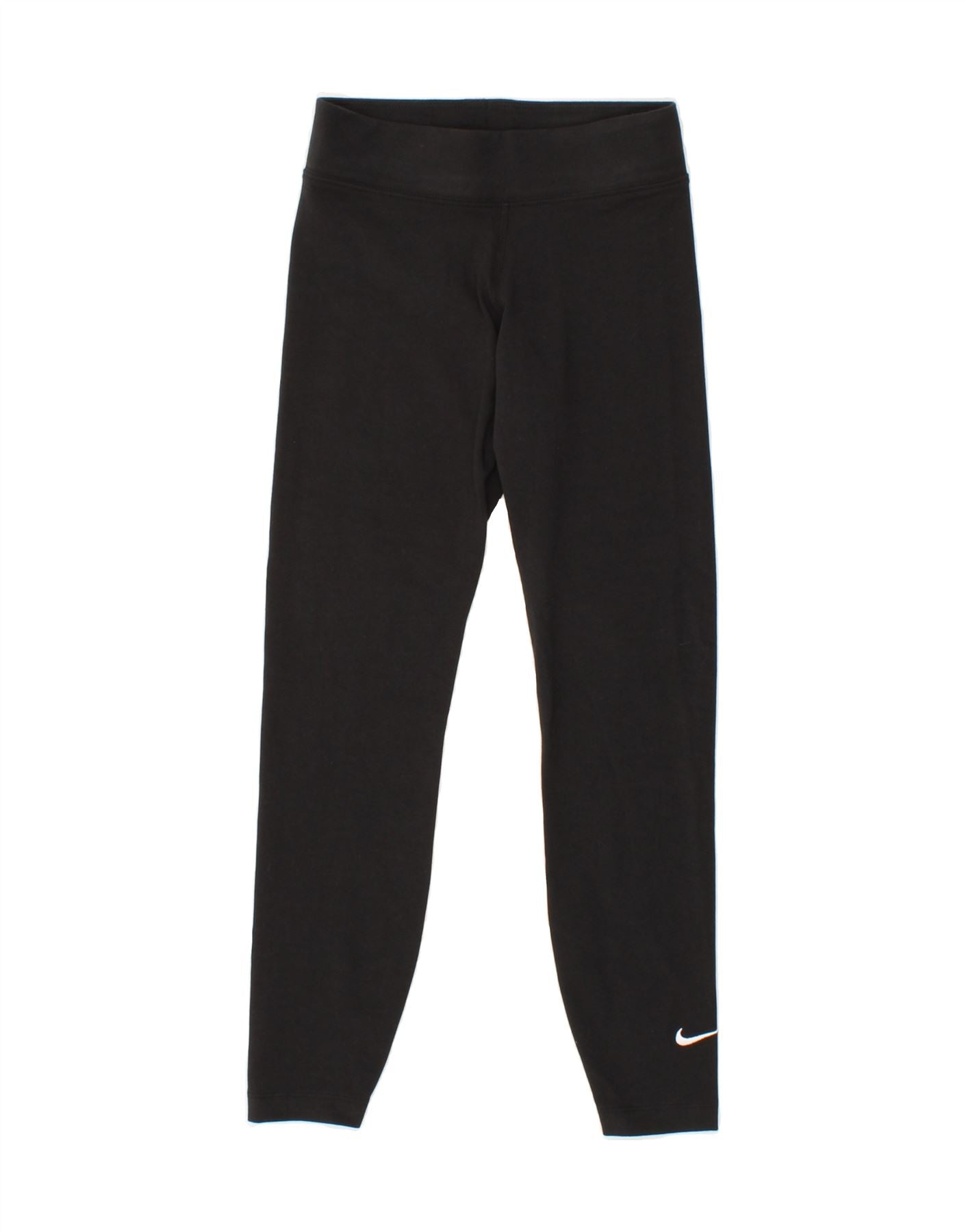 NIKE Womens Leggings UK 4 XS Black Cotton