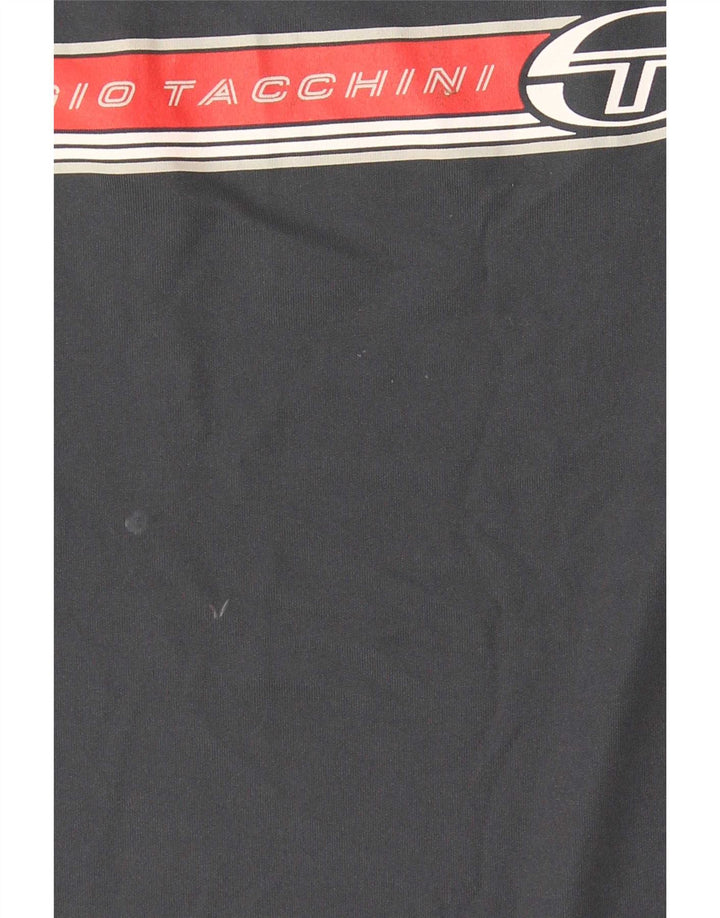 Sergio Tacchini Mens Graphic Vest Top Medium Grey Polyester