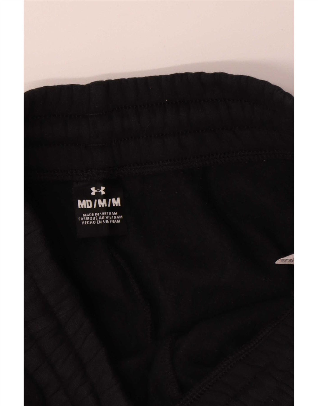 Under Armour Mens Crop Tracksuit Trousers Joggers Medium Black Cotton