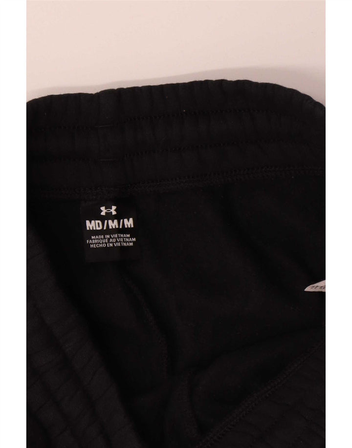 Under Armour Mens Crop Tracksuit Trousers Joggers Medium Black Cotton