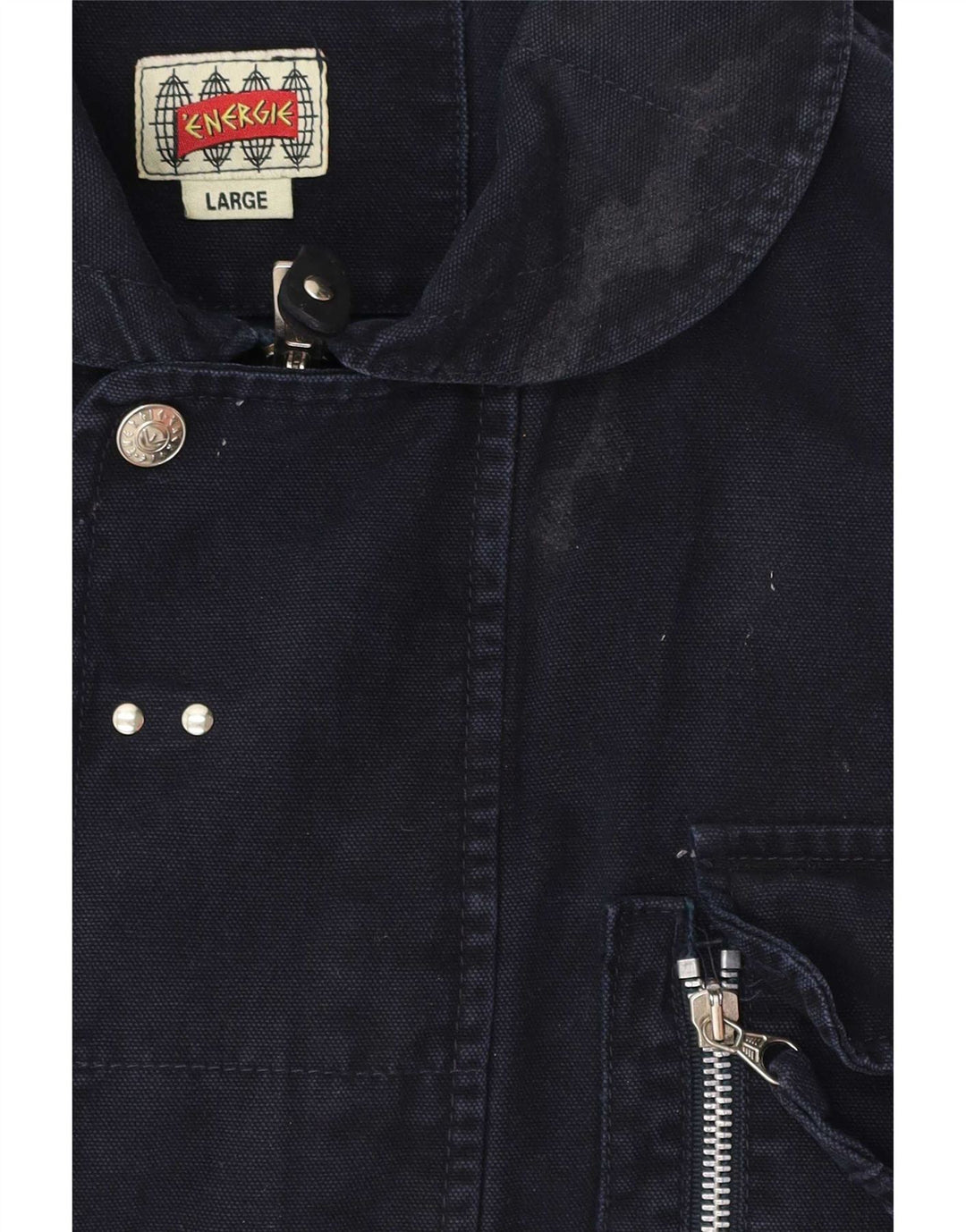 Energie Mens Loose Fit Utility Jacket UK 40 Large Navy Blue