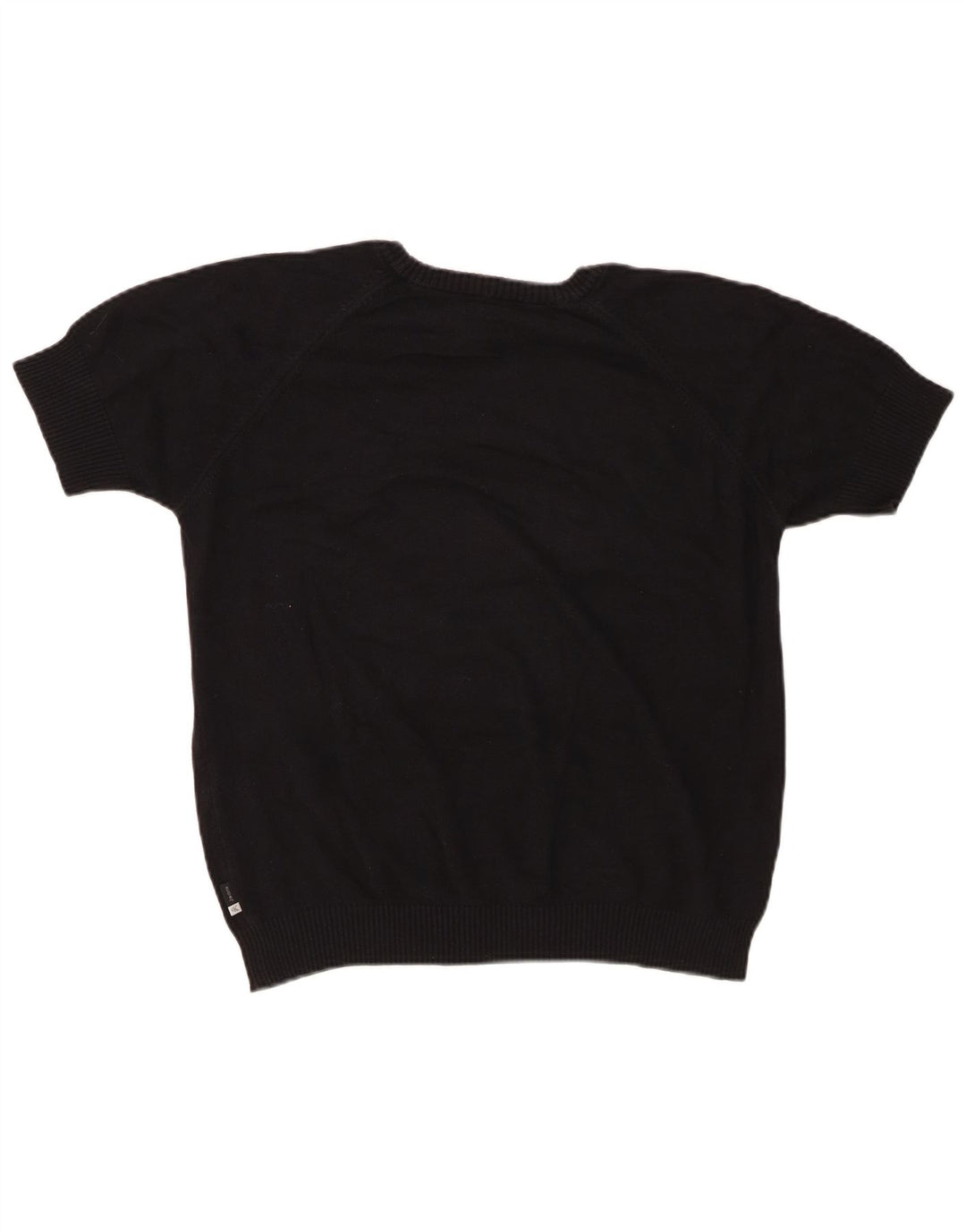 CALVIN KLEIN Womens Crew Neck Jumper Sweater UK 16 Large Black