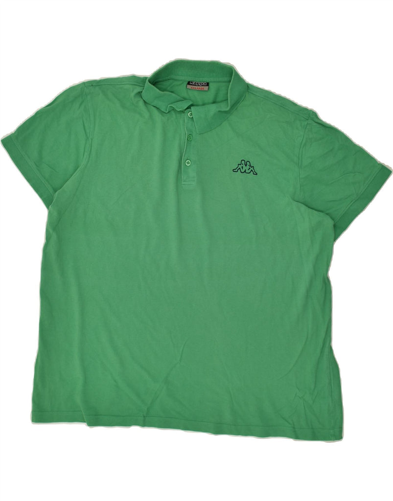 KAPPA Mens Polo Shirt 2XL Green Cotton | Vintage Kappa | Thrift | Second-Hand Kappa | Used Clothing | Messina Hembry 