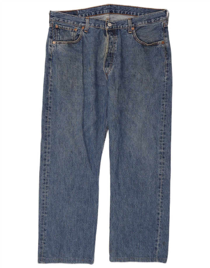 Levi's Mens 501 Straight Jeans W36 L28 Blue Cotton