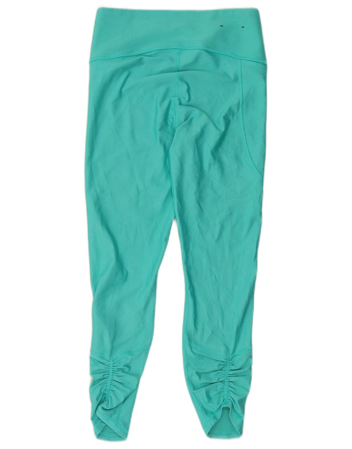 Under Armour Womens Capri Leggings UK 12 Medium Turquoise Polyester