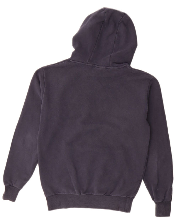 Ellesse Womens Graphic Oversized Hoodie Jumper UK 8 Small  Navy Blue Cotton