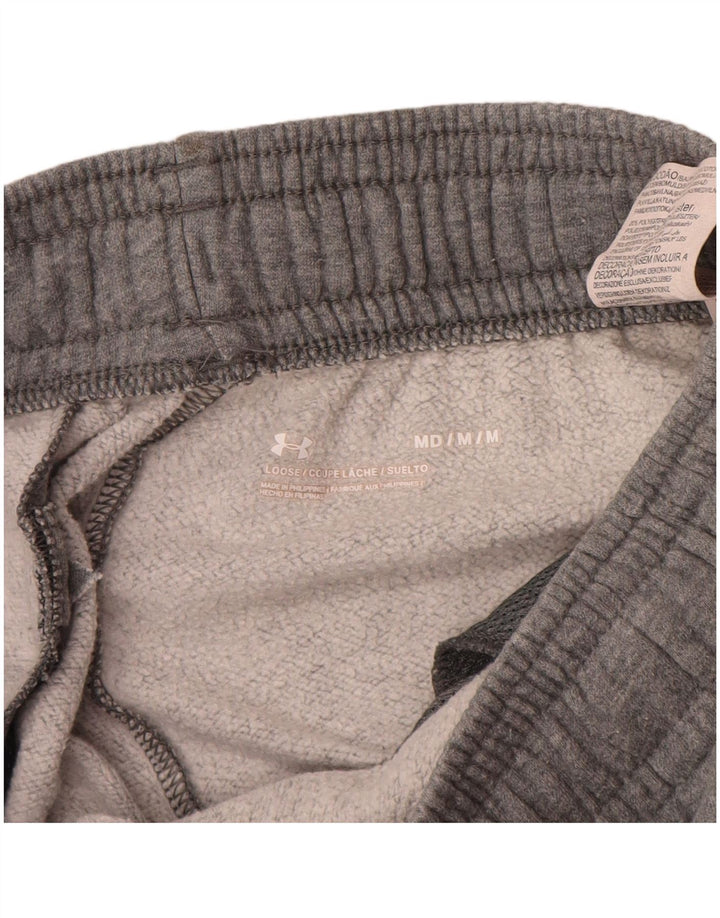 Under Armour Mens Tracksuit Trousers Joggers Medium Grey Cotton