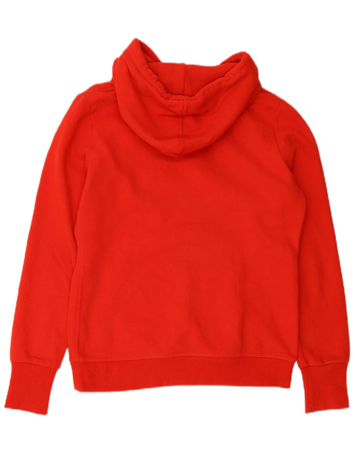 SUPERDRY Womens Graphic Hoodie Jumper UK 16 Large Red Cotton