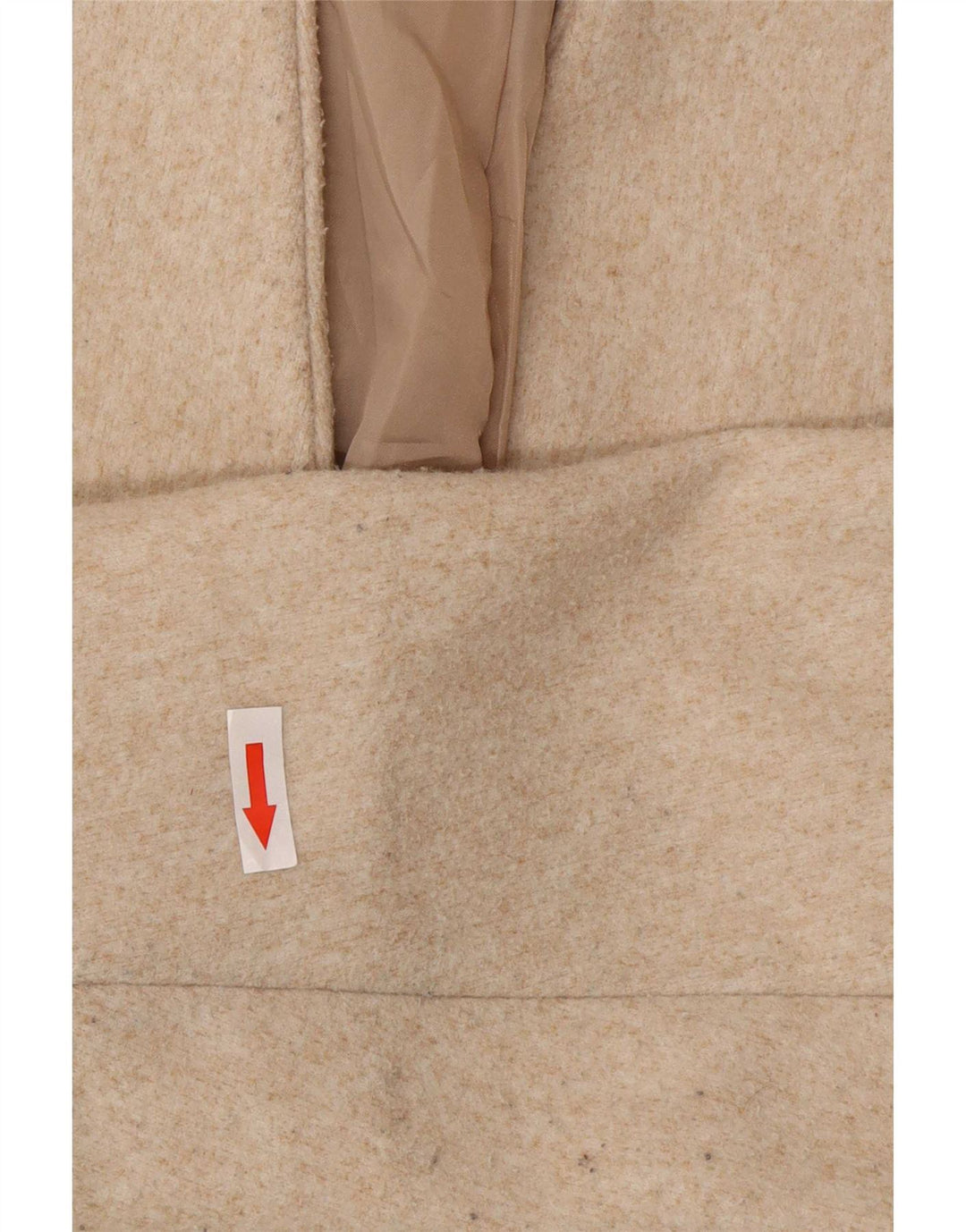 Zara Womens Oversized Open Overcoat UK 6 XS Beige