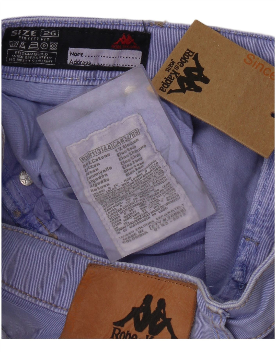 Kappa Womens Perfect Fit Slim Jeans W26 L31 Lilac Cotton